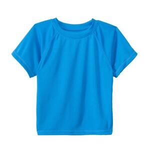Kanu Surf Toddler Boys Short Sleeve UPF 50+ Rash Guard Swim Shirt Blue Stretch 6